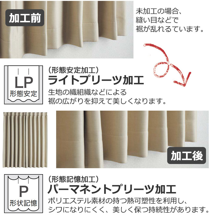 プリーツ加工について