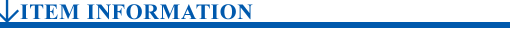 ITEM　INFORMATION